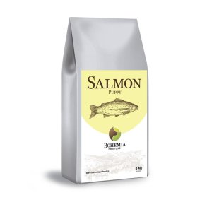 Fresh Line 8 kg pose med sundt og allergivenligt hvalpe hundefoder fra Bohemia Pet Food med laks