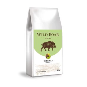 Wild Line 10 kg pose med sundt og allergivenligt voksen hundefoder fra Bohemia Pet Food med k�d fra vildsvin
